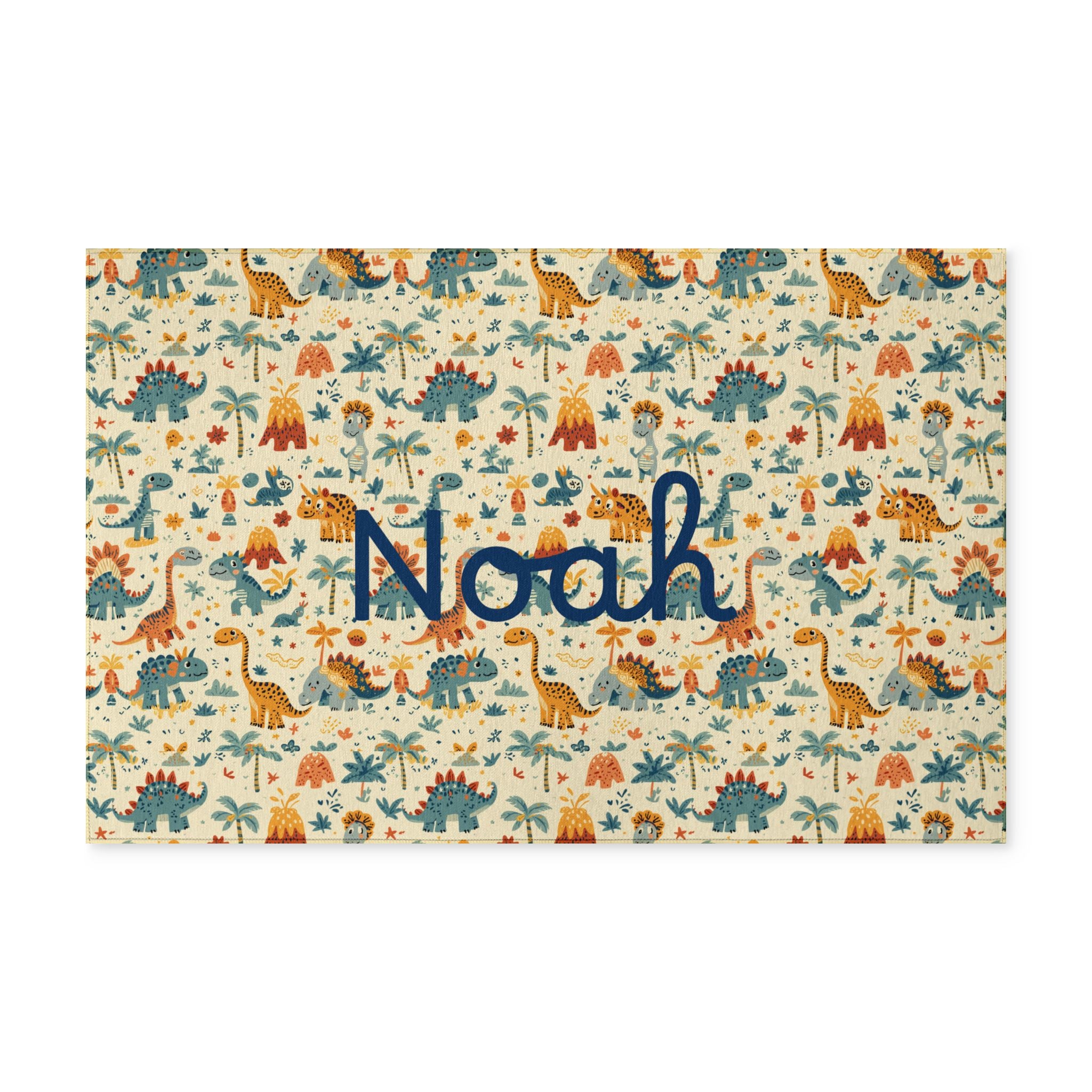 Dinosaur Pattern Washable Rug