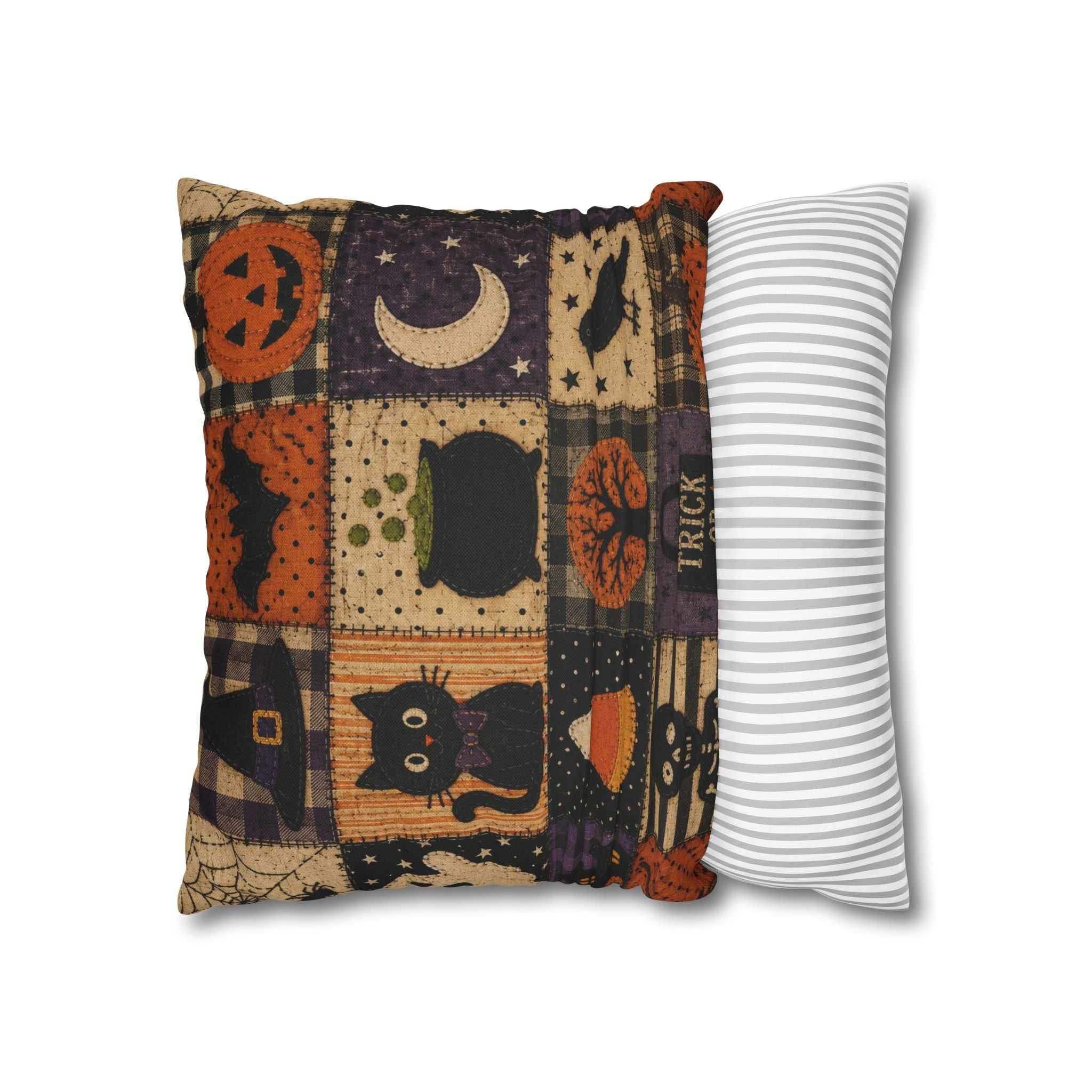 Halloween Patchwork Decorative Pillowcase