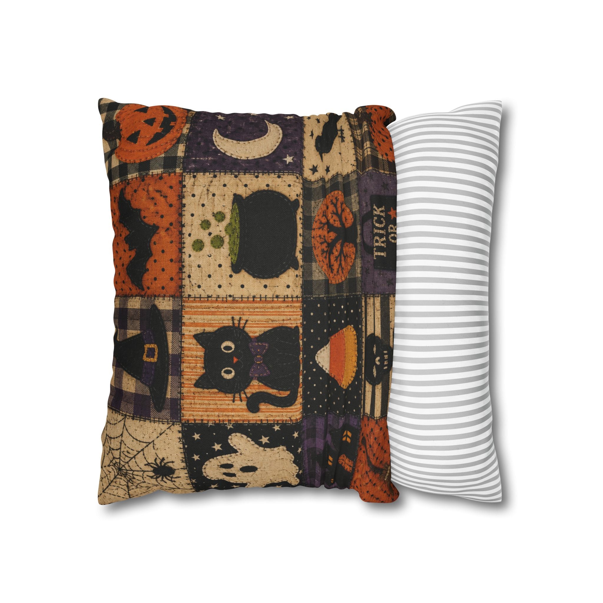 Halloween Patchwork Decorative Pillowcase