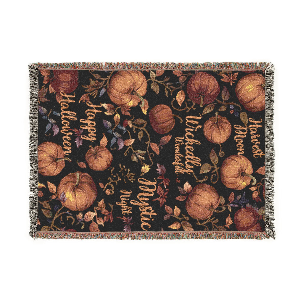 Pumpkin Patch Woven Blanket