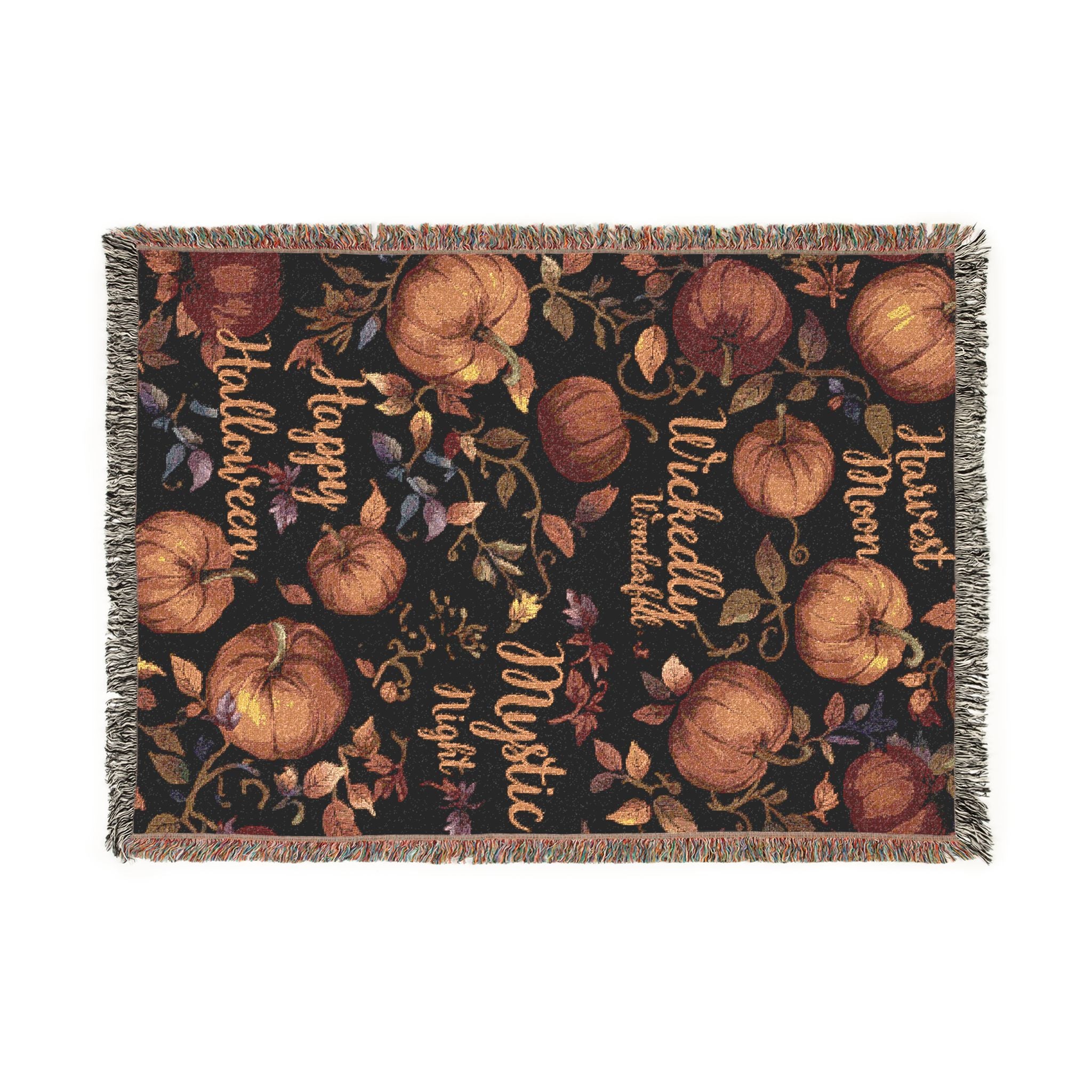 Pumpkin Patch Woven Blanket