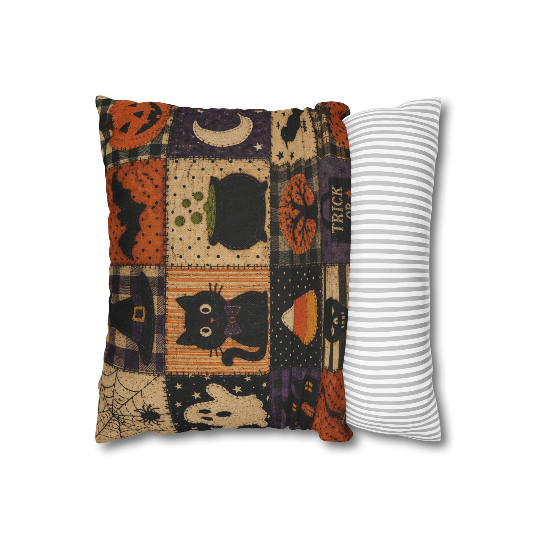 Halloween Patchwork Decorative Pillowcase