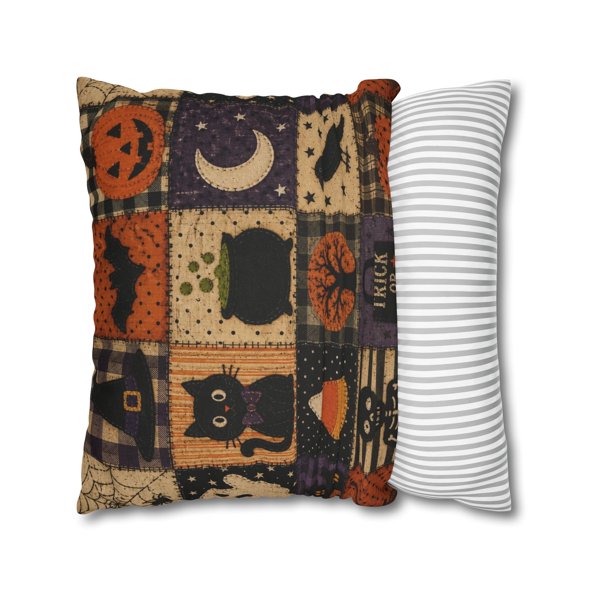 Halloween Patchwork Decorative Pillowcase