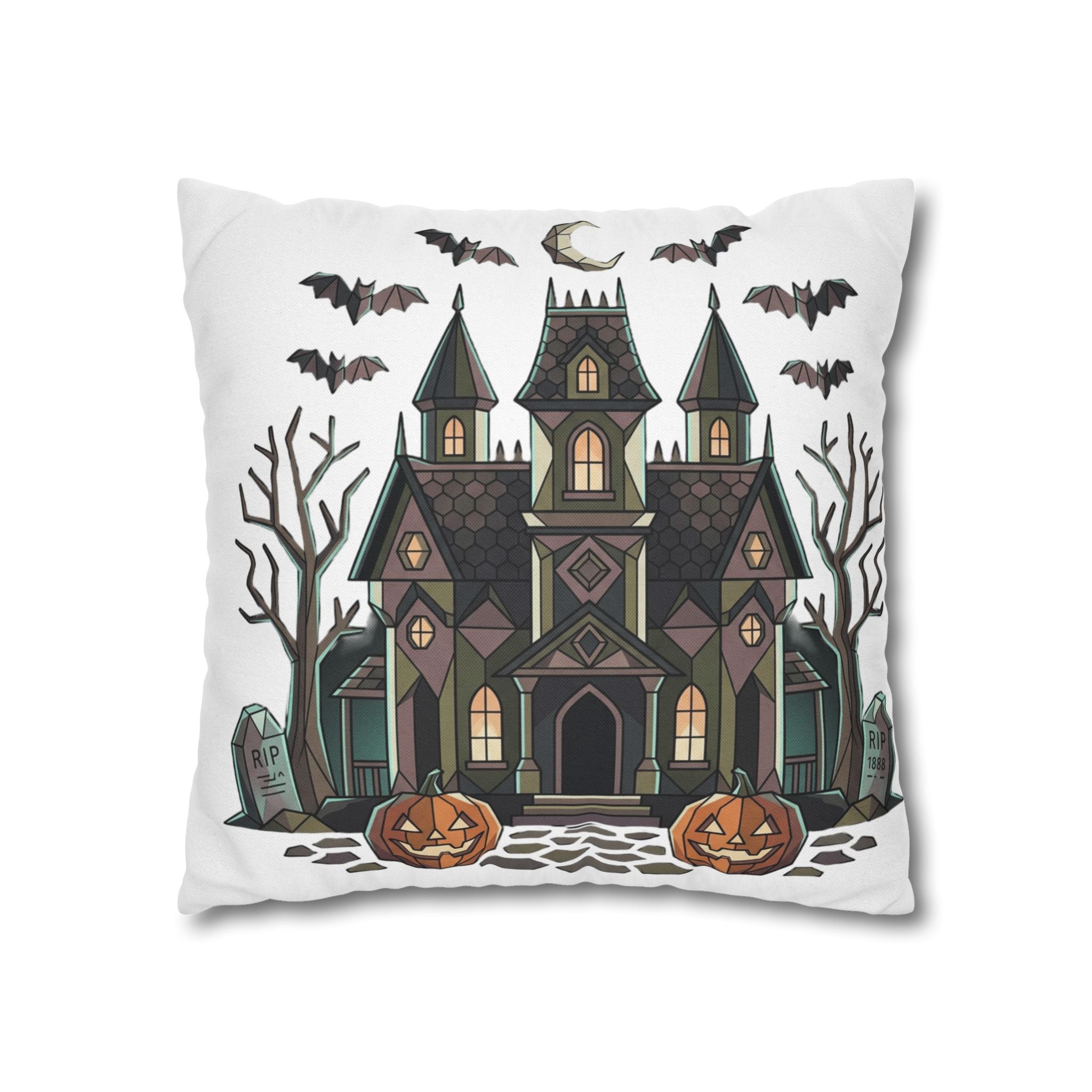 Cute Ghosts and Autumn Leaves Pillowcase
