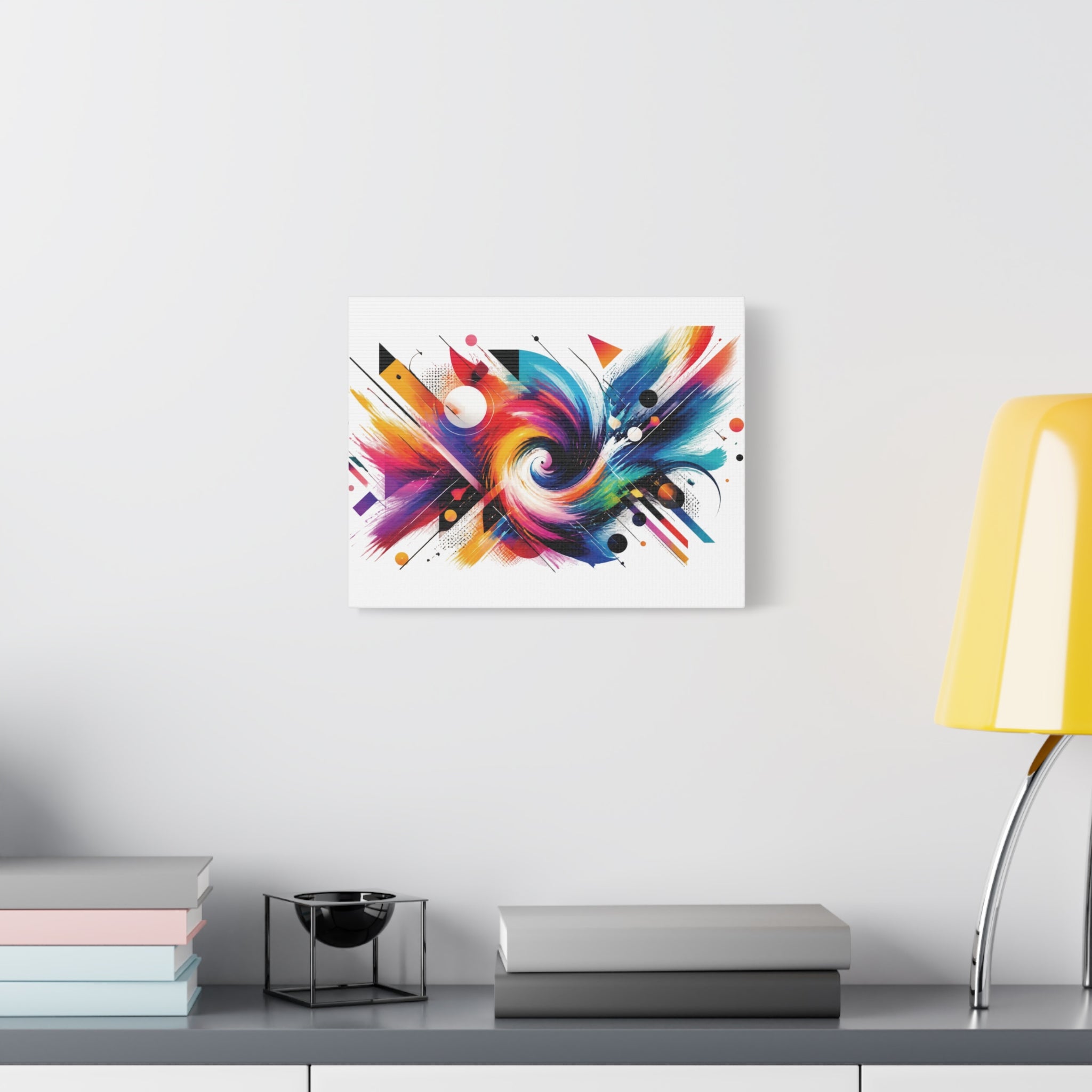 Abstract Color Swirl Matte Canvas