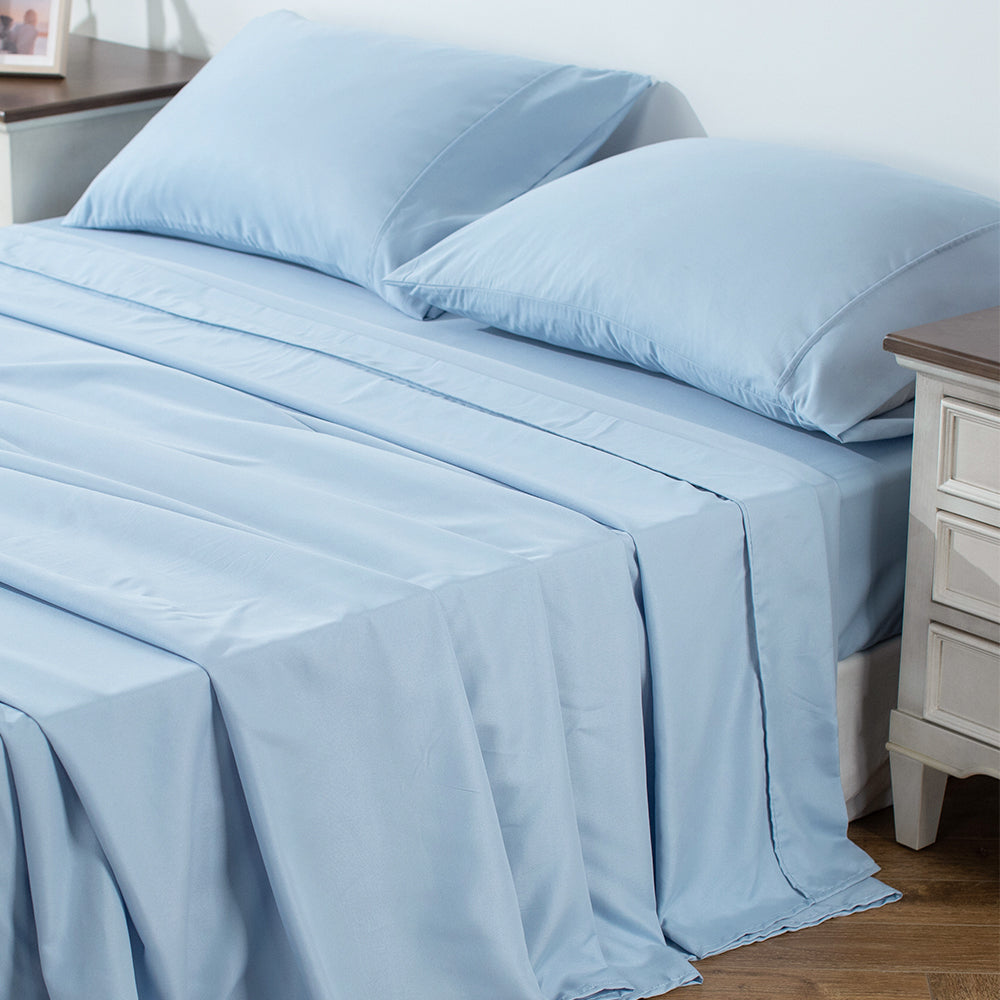 Lightweight Breathable Deep Pocket Bed Sheets with Pillowcases