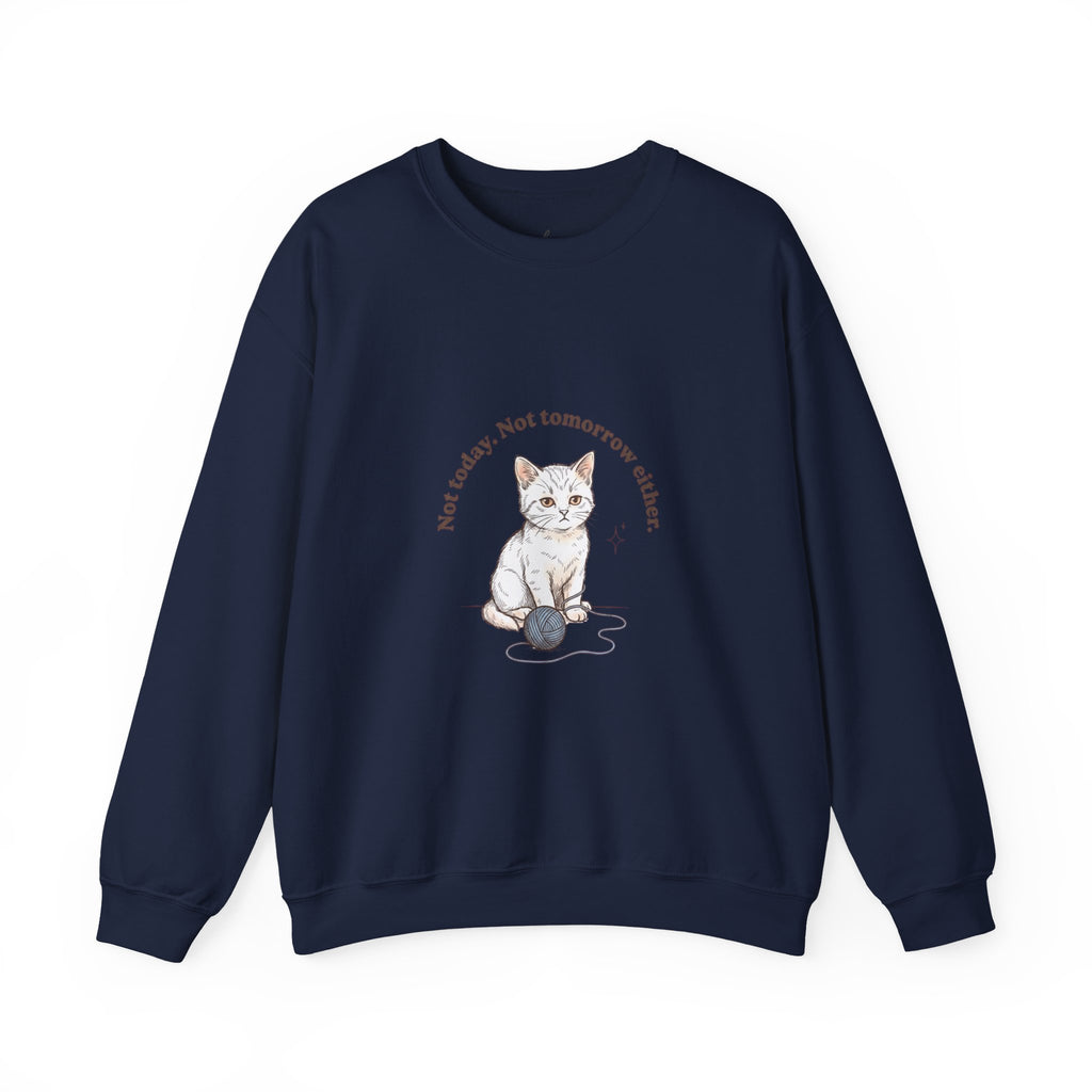 Rage Consumes Me Kitten Sweatshirt | Vintage Minimalist Cat, Ironic Emotion