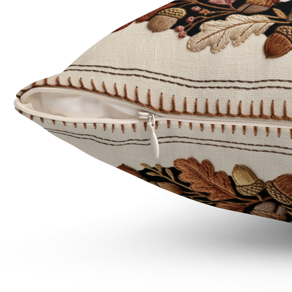 Highland Cow Tapestry Pillow Spun Polyester Square Pillow | Rustic Farmhouse Decor