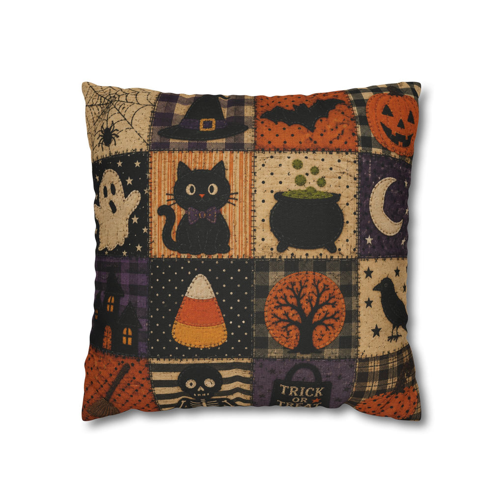 Halloween Patchwork Decorative Pillowcase