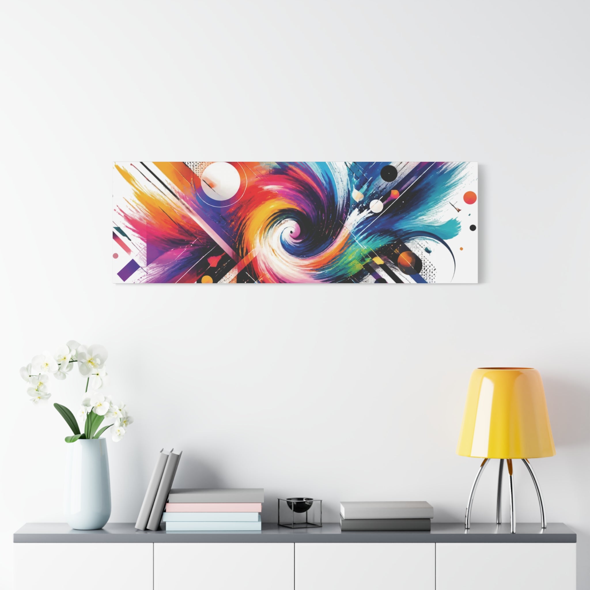 Abstract Color Swirl Matte Canvas