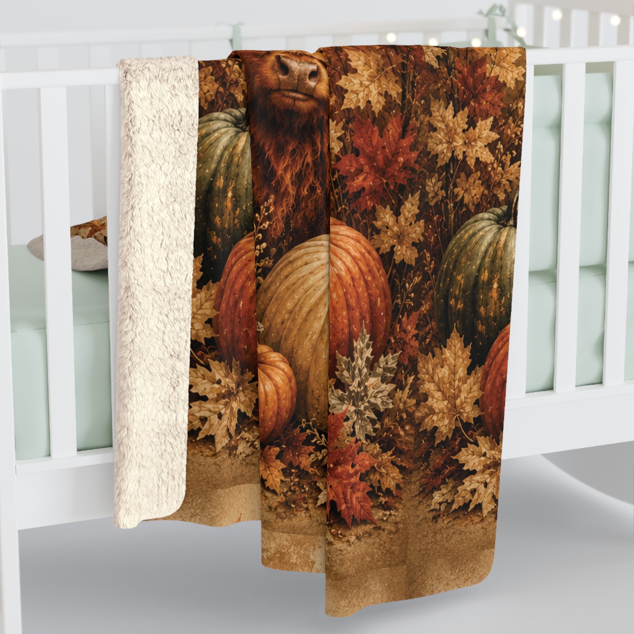 Highland Cow Sherpa Throw