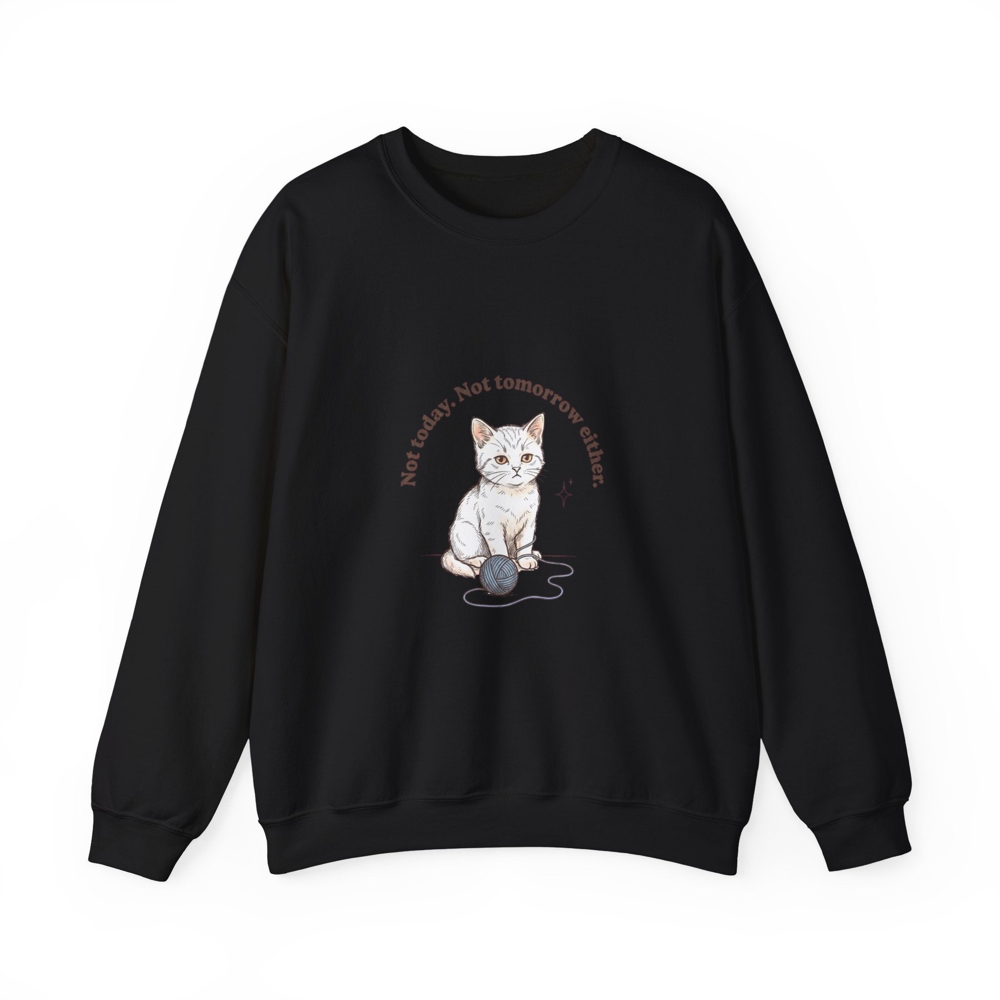 Rage Consumes Me Kitten Sweatshirt | Vintage Minimalist Cat, Ironic Emotion