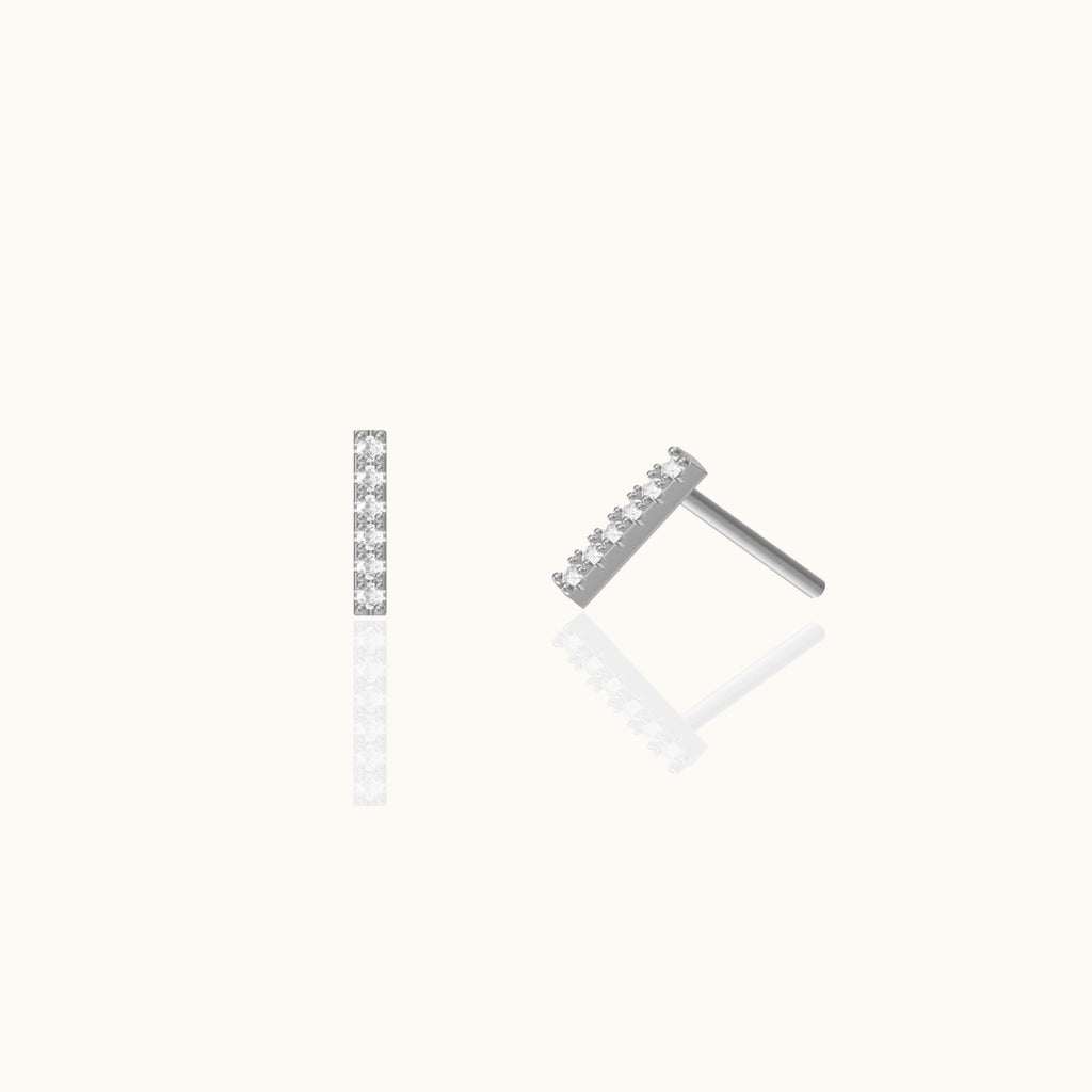 CZ Bar Studs