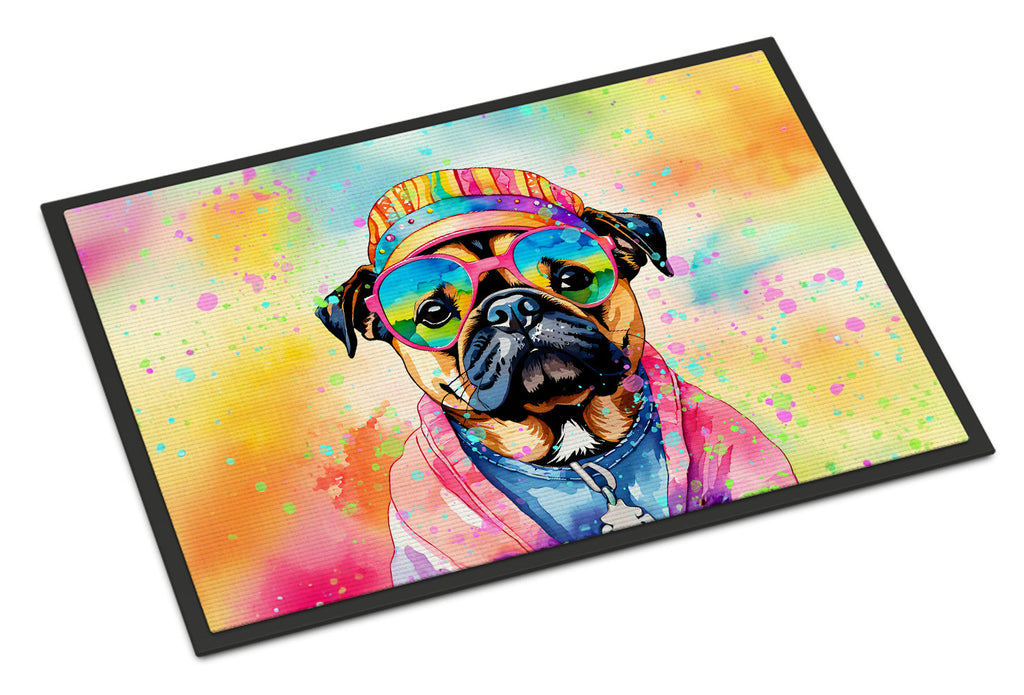 Pug Hippie Dawg Doormat
