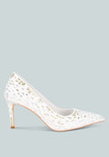 Elodie Rhinestones Embellished Pump Heels