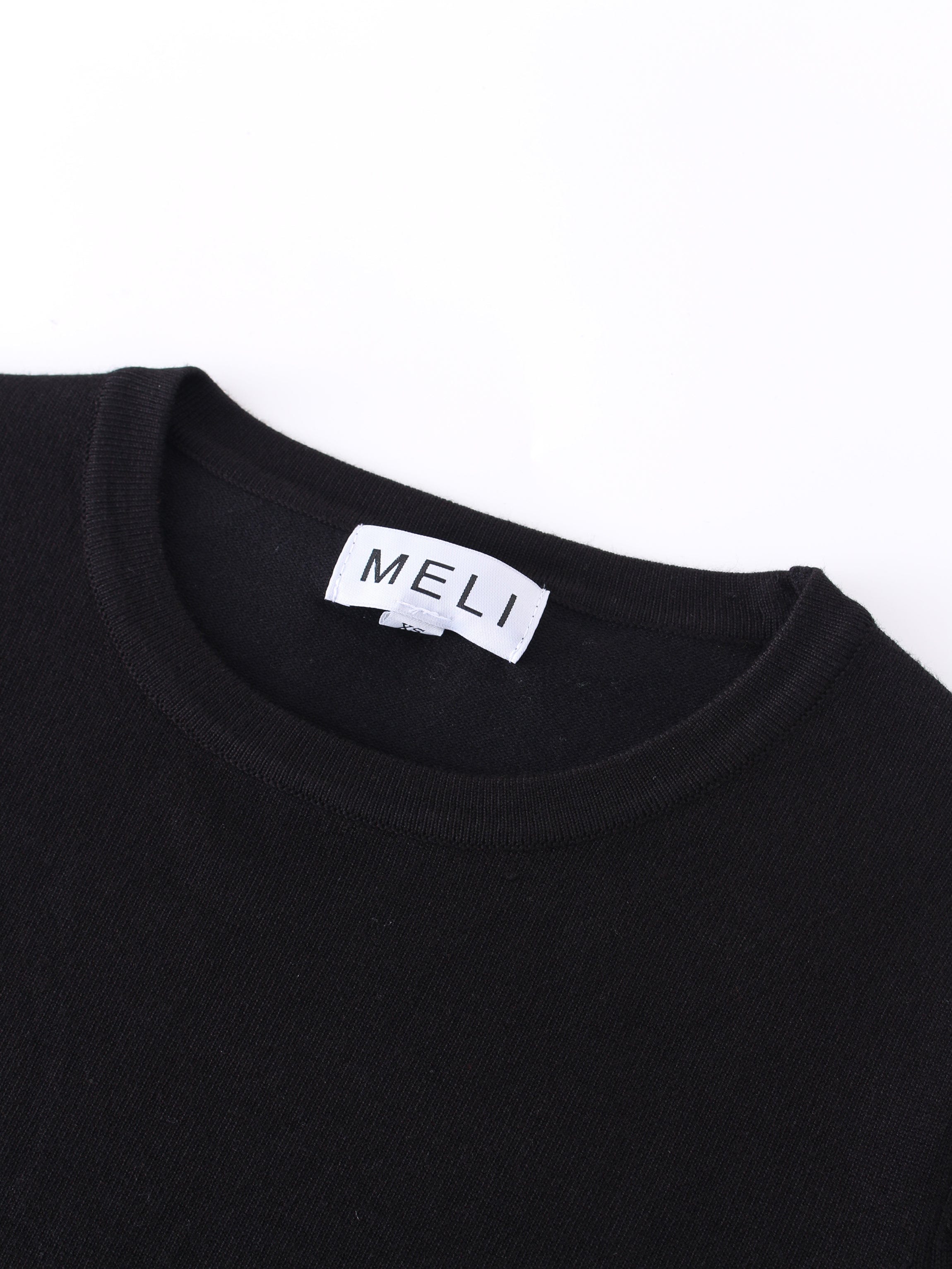 Basic Crew Sweater (LS) - Black