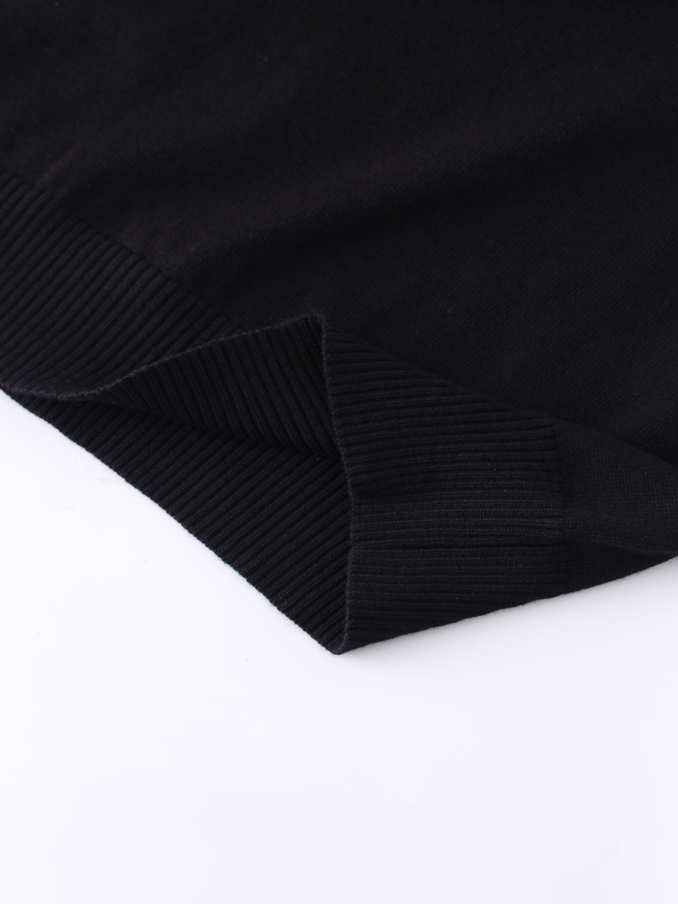 Basic Crew Sweater (LS) - Black