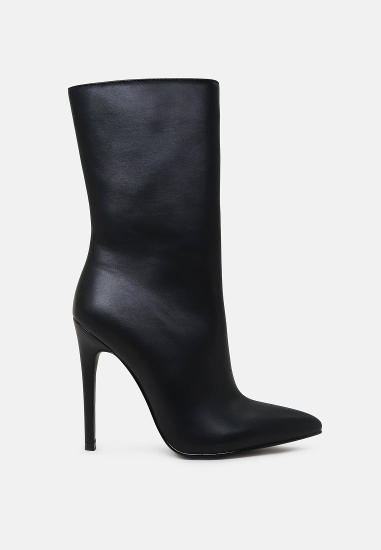 London Rag Micah Pointed Toe Stiletto High Ankle Boots