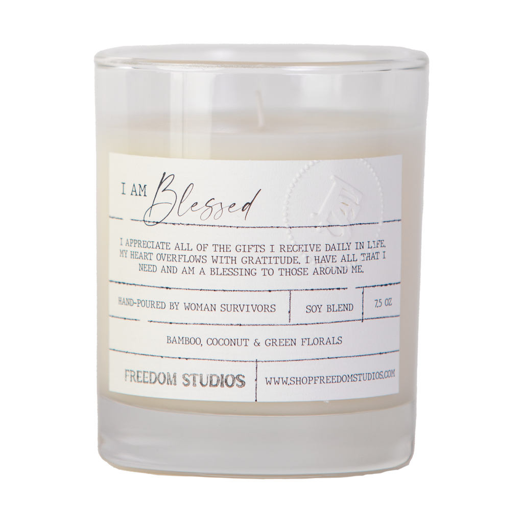 I AM Blessed 7.5 oz Candle