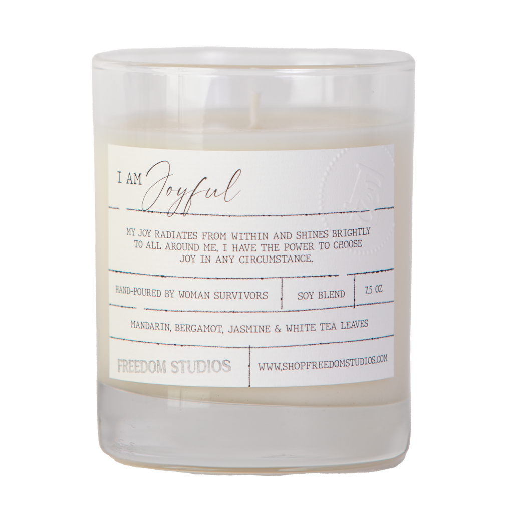 I AM Joyful 7.5 oz Candle