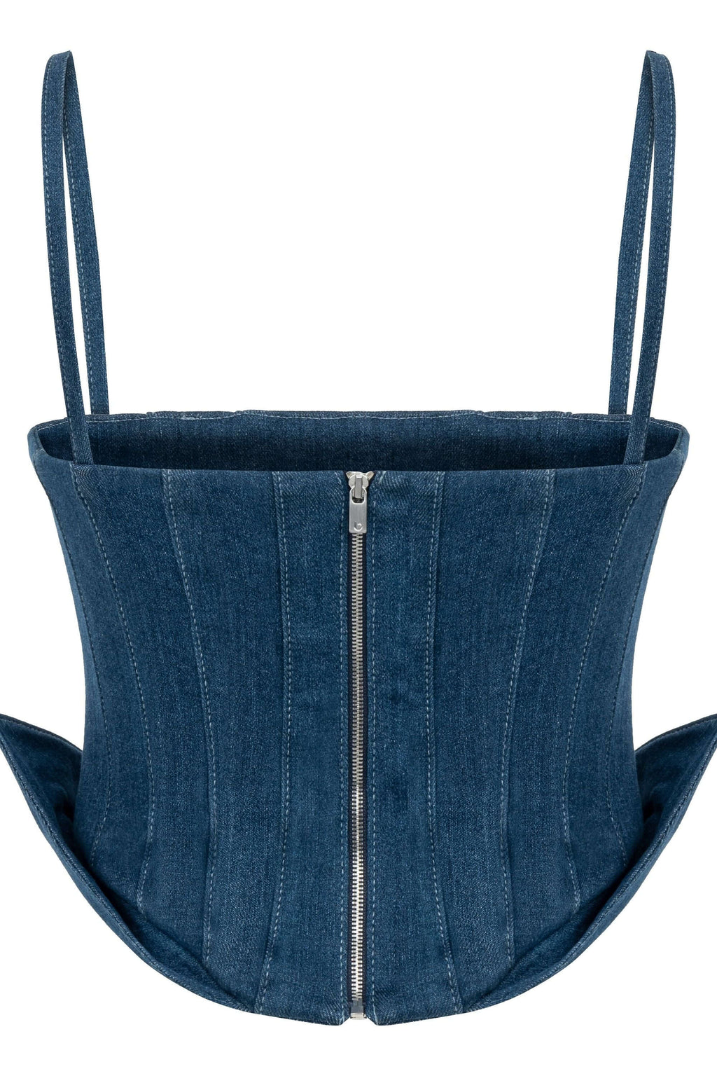 JENDUE Sosa Denim Top - Strapless Denim Corset
