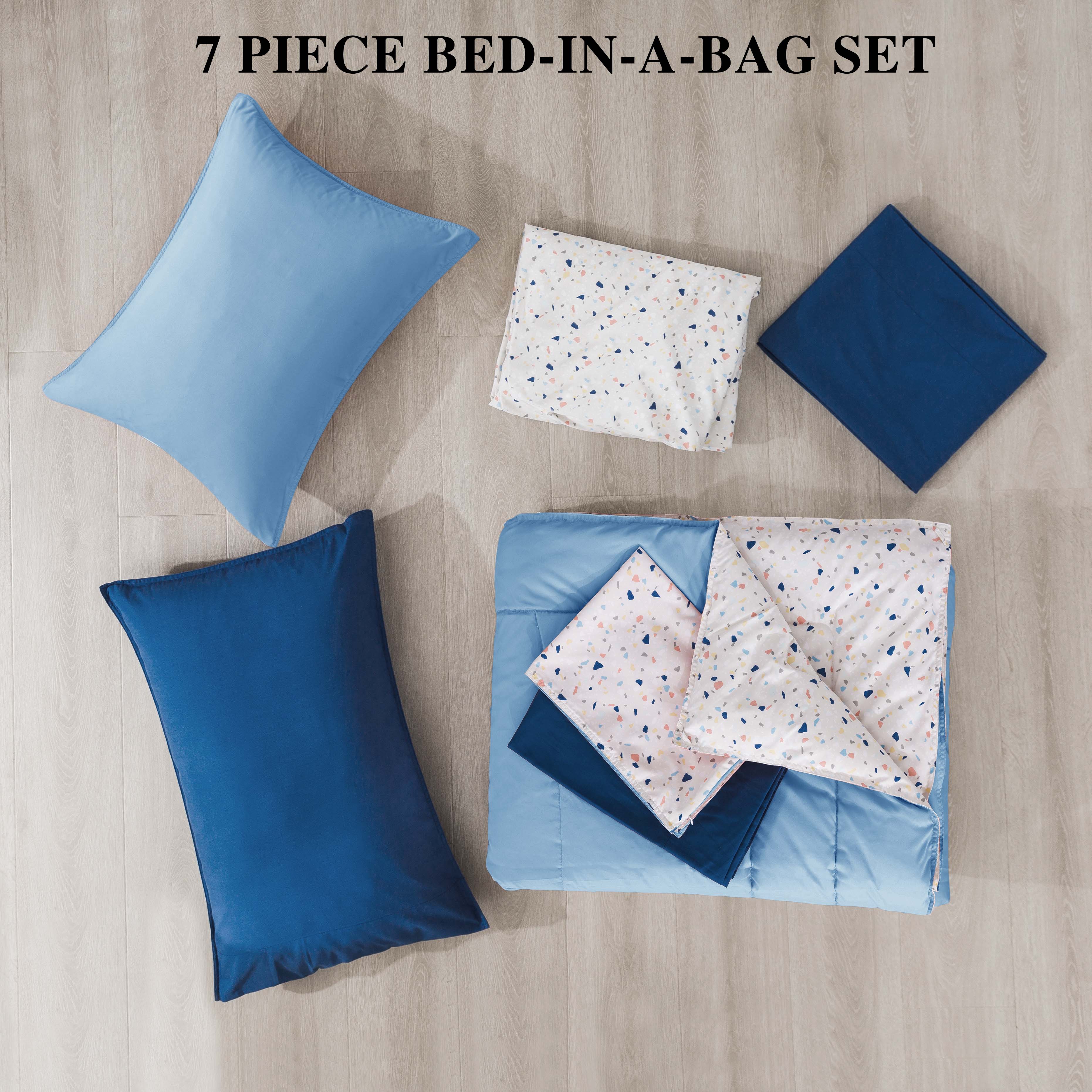 Kasentex Reversible 5/7pc Lightweight Bedding Set - Comfortable Home Bedding
