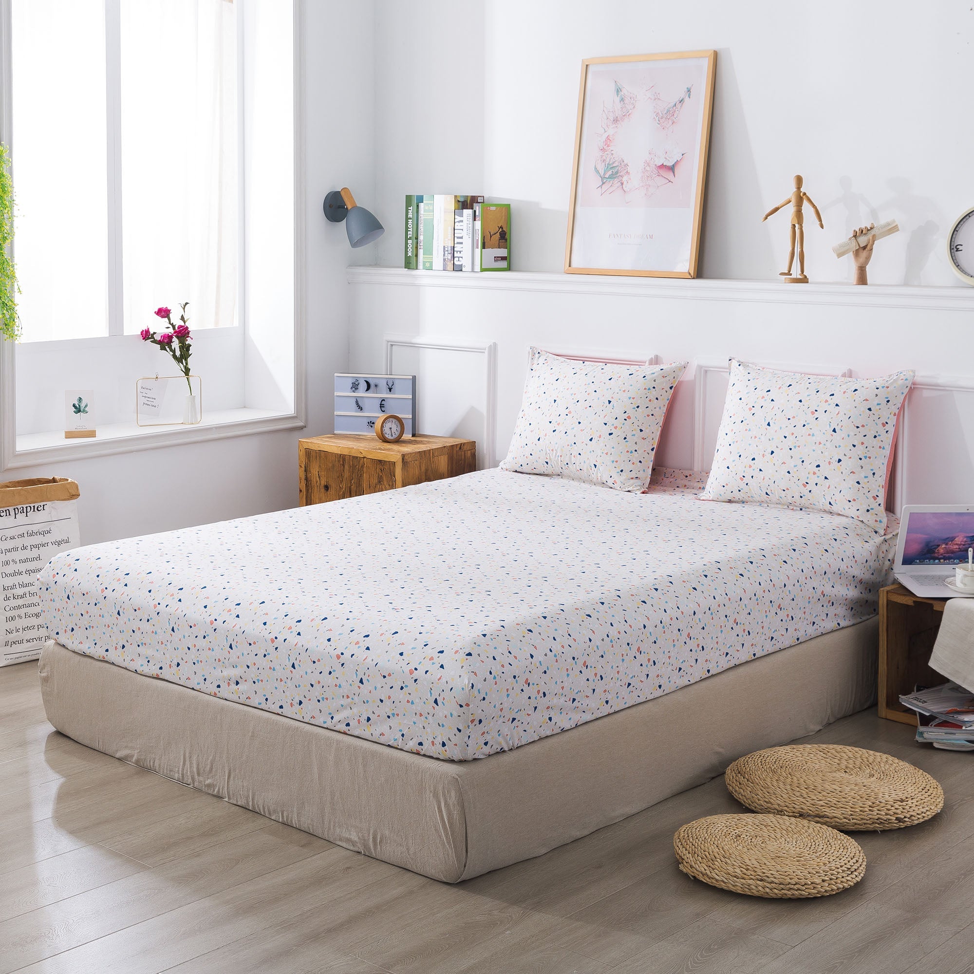 Kasentex Reversible 5/7pc Lightweight Bedding Set - Comfortable Home Bedding