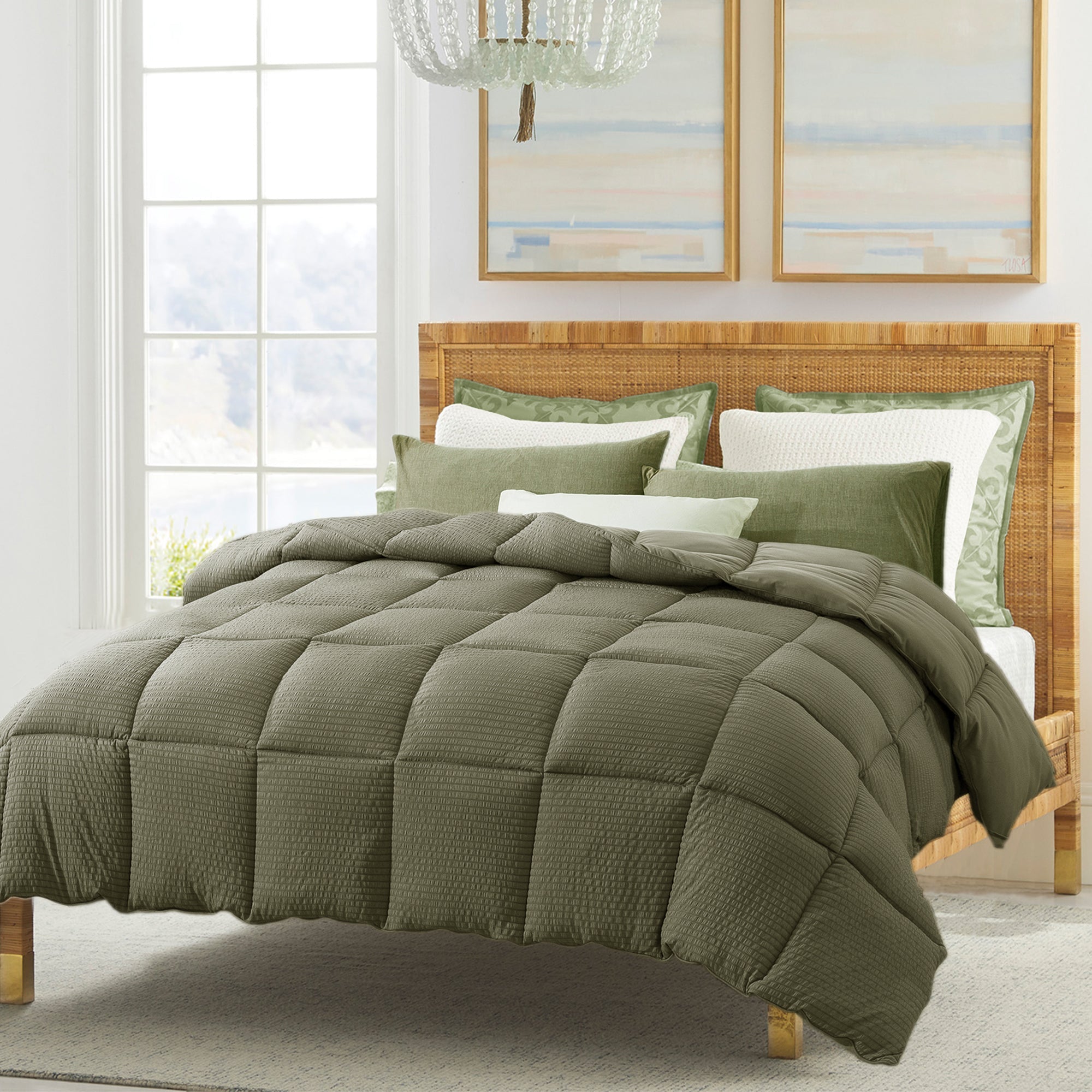 Reversible All-Season Comforter Down Alternative