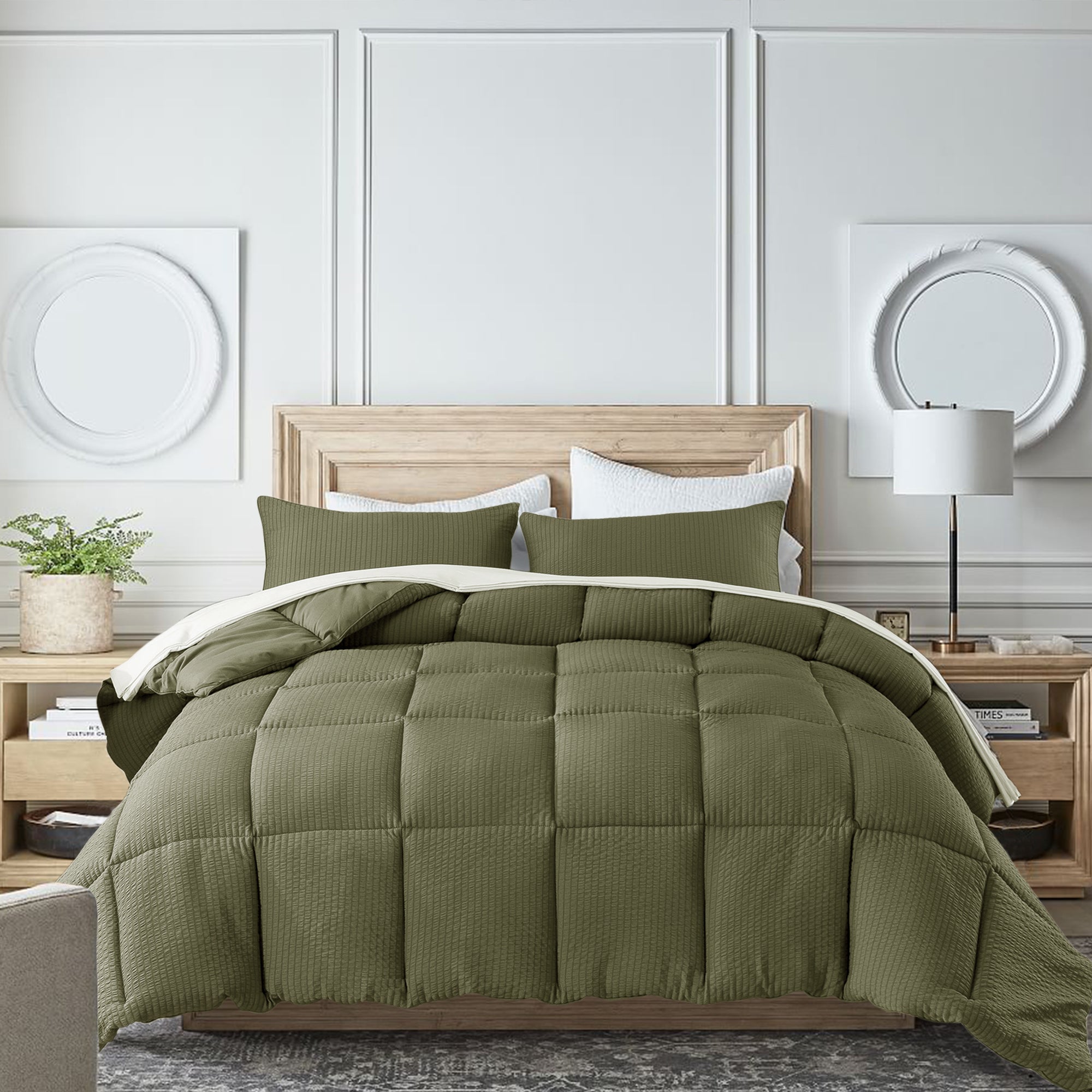 Reversible All-Season Comforter Down Alternative