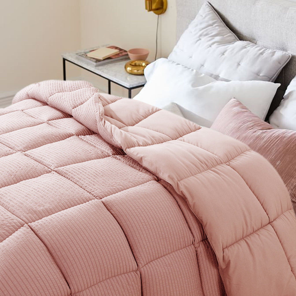 Reversible All-Season Comforter Down Alternative