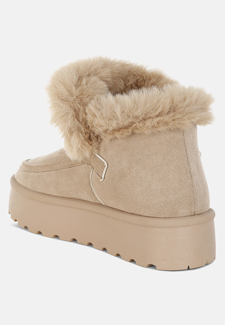 Linka Pin Buckle Detail Snow Boots