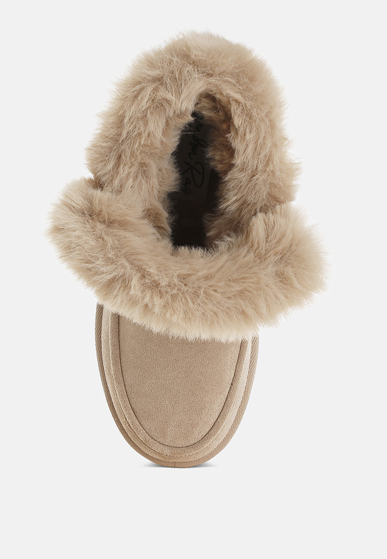 Linka Pin Buckle Detail Snow Boots