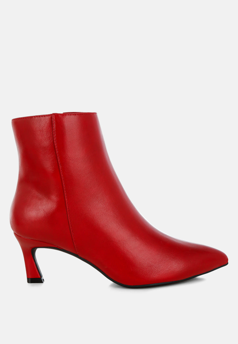 Migelo Faux Leather Ankle Boots