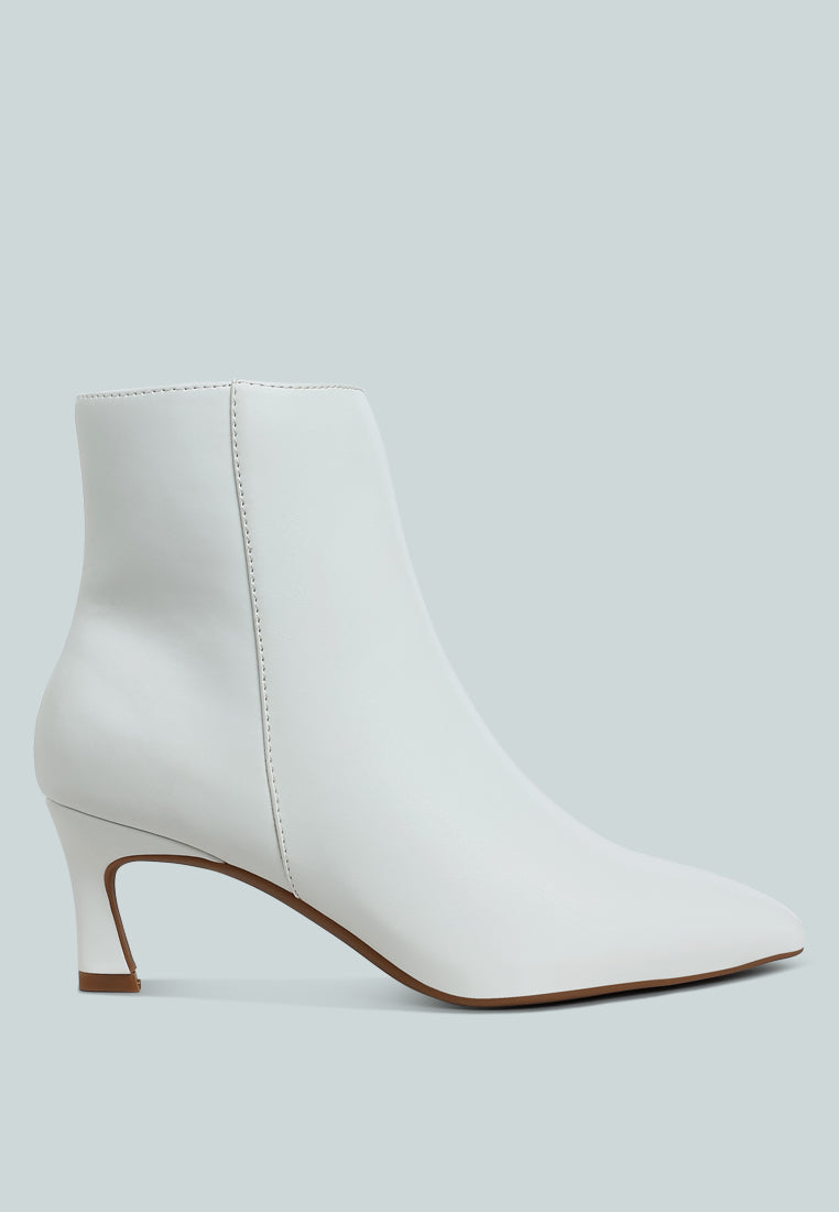 Migelo Faux Leather Ankle Boots