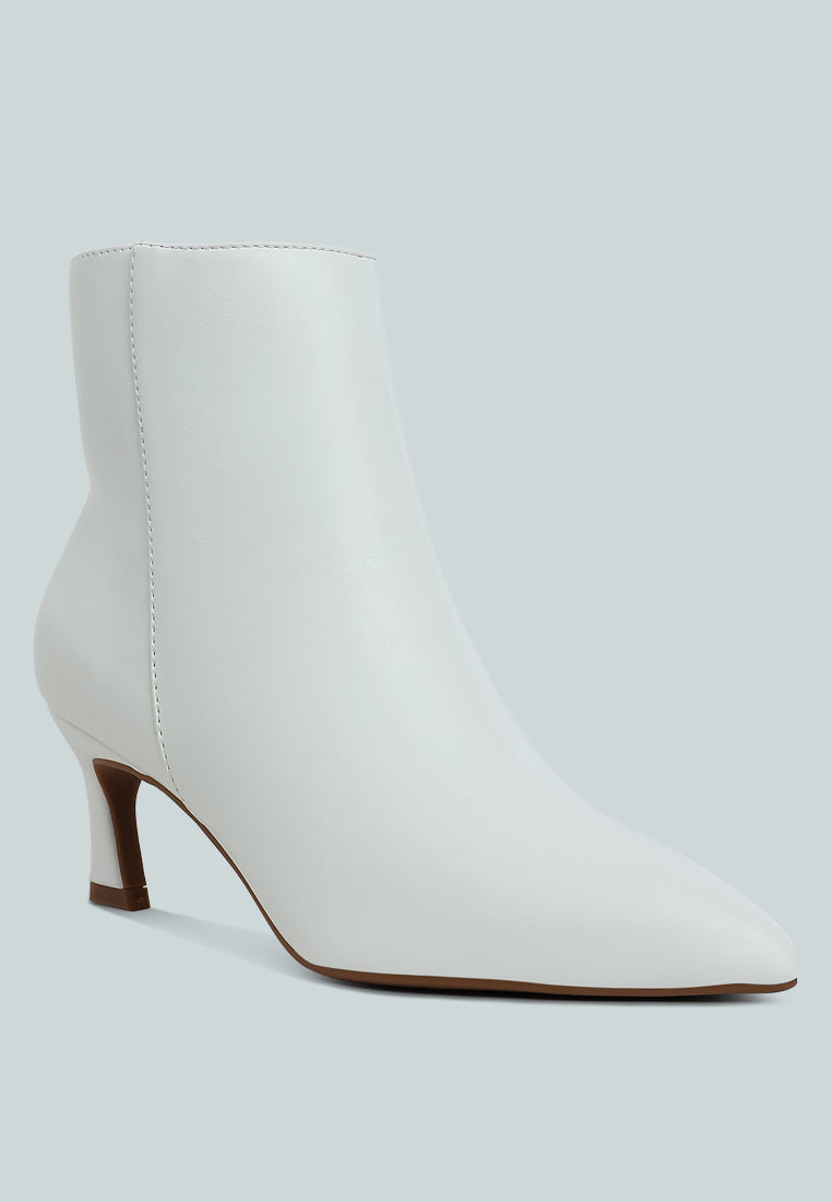Migelo Faux Leather Ankle Boots