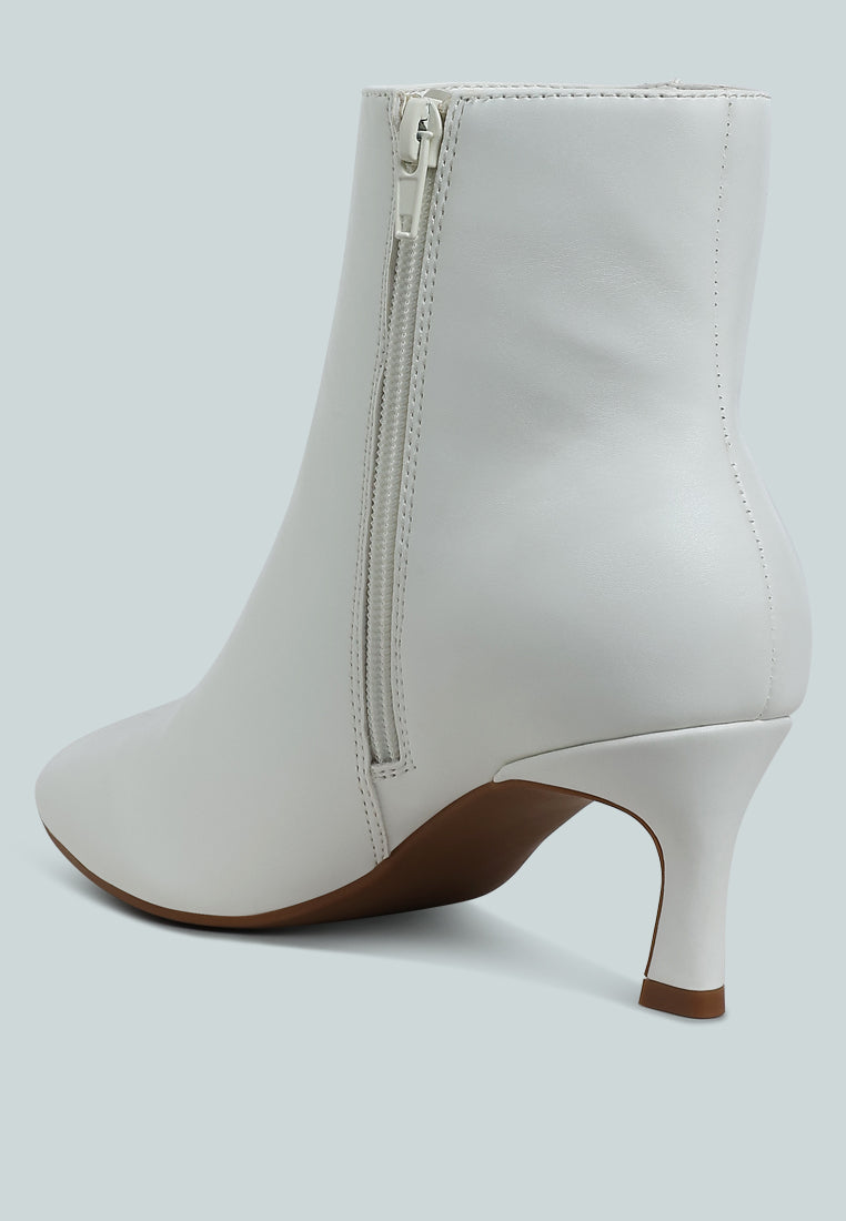 Migelo Faux Leather Ankle Boots
