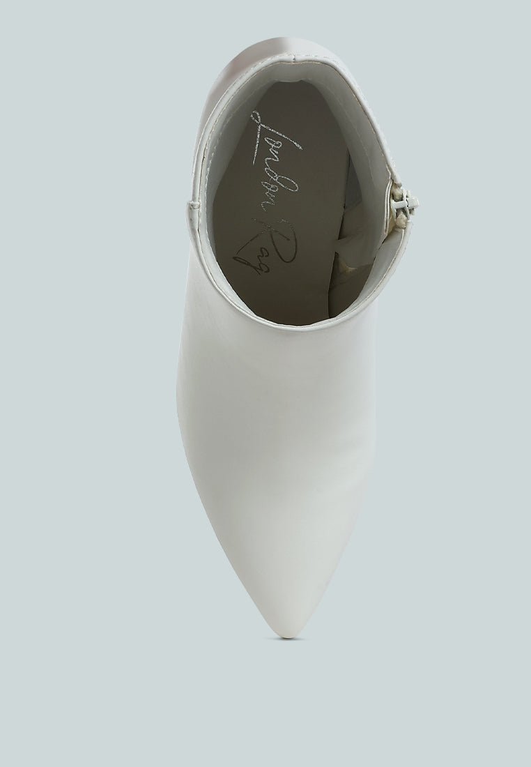 Migelo Faux Leather Ankle Boots