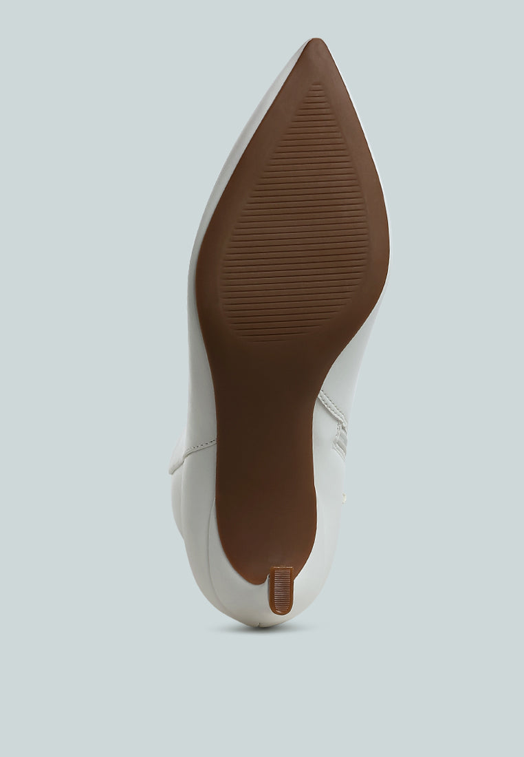 Migelo Faux Leather Ankle Boots