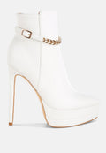 Narok Metallic Chain Detail Boots-0