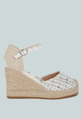 Regatta Tweed Round Toe Woven Wedges-0