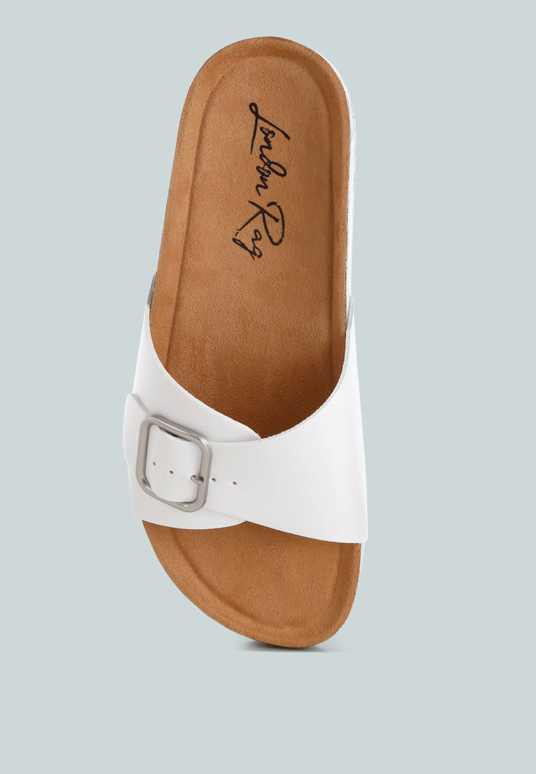 London Rag Aranda Buckled Slide-On Sandals