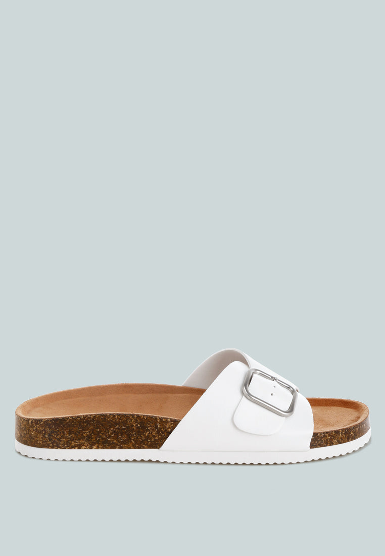 London Rag Aranda Buckled Slide-On Sandals