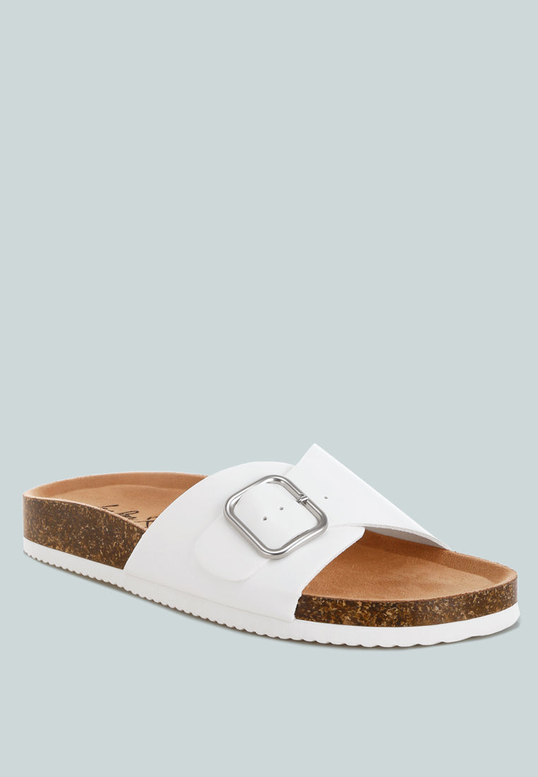 London Rag Aranda Buckled Slide-On Sandals
