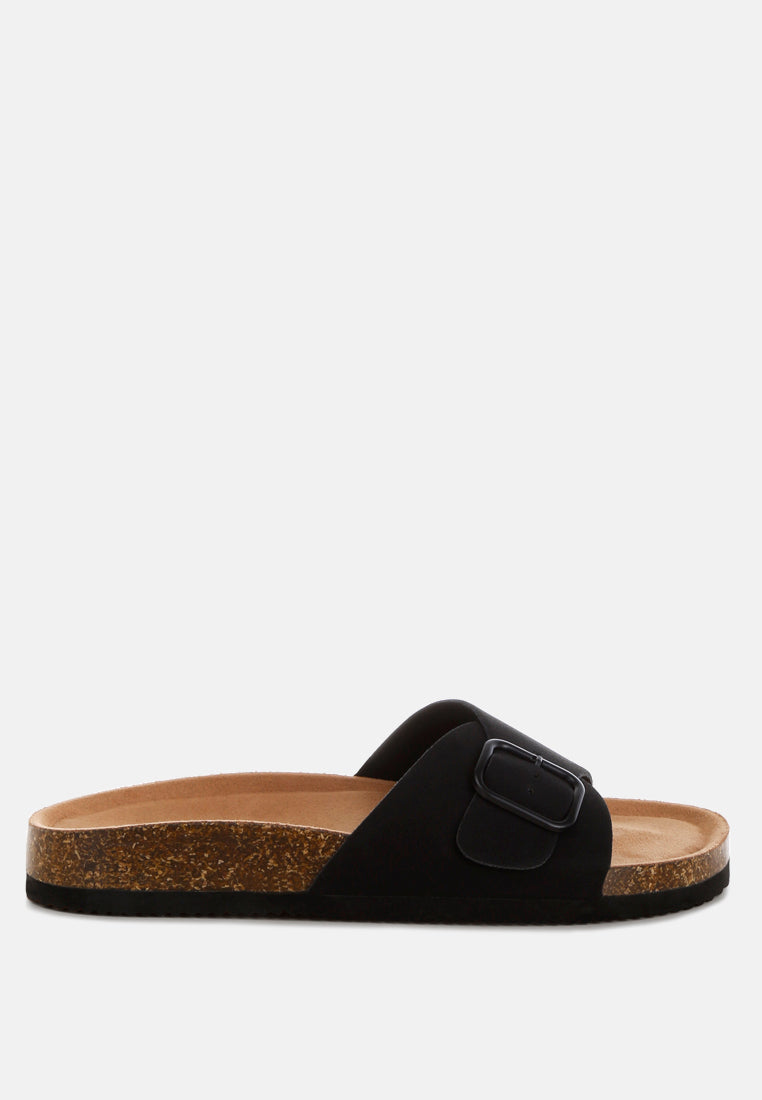 London Rag Aranda Buckled Slide-On Sandals