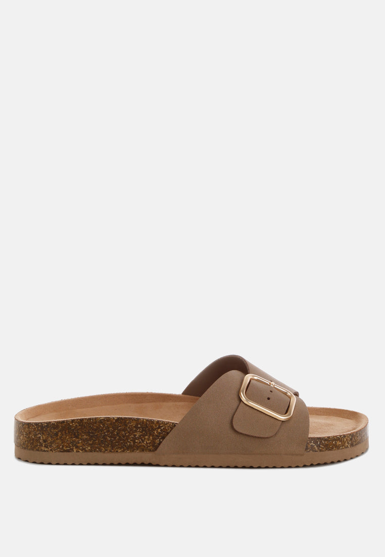 London Rag Aranda Buckled Slide-On Sandals