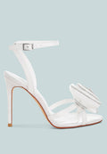 Candela Floral Rhinestone Accent Heel Sandals