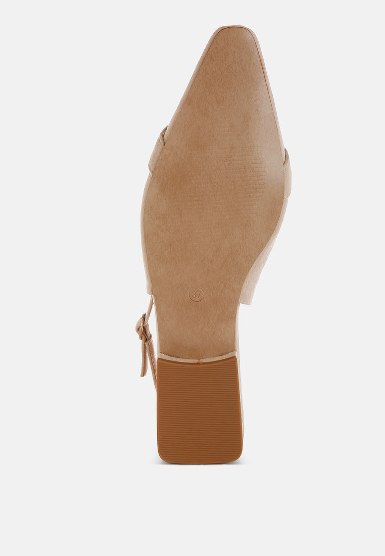 Salova Pearl-Studded Horsebit Flats