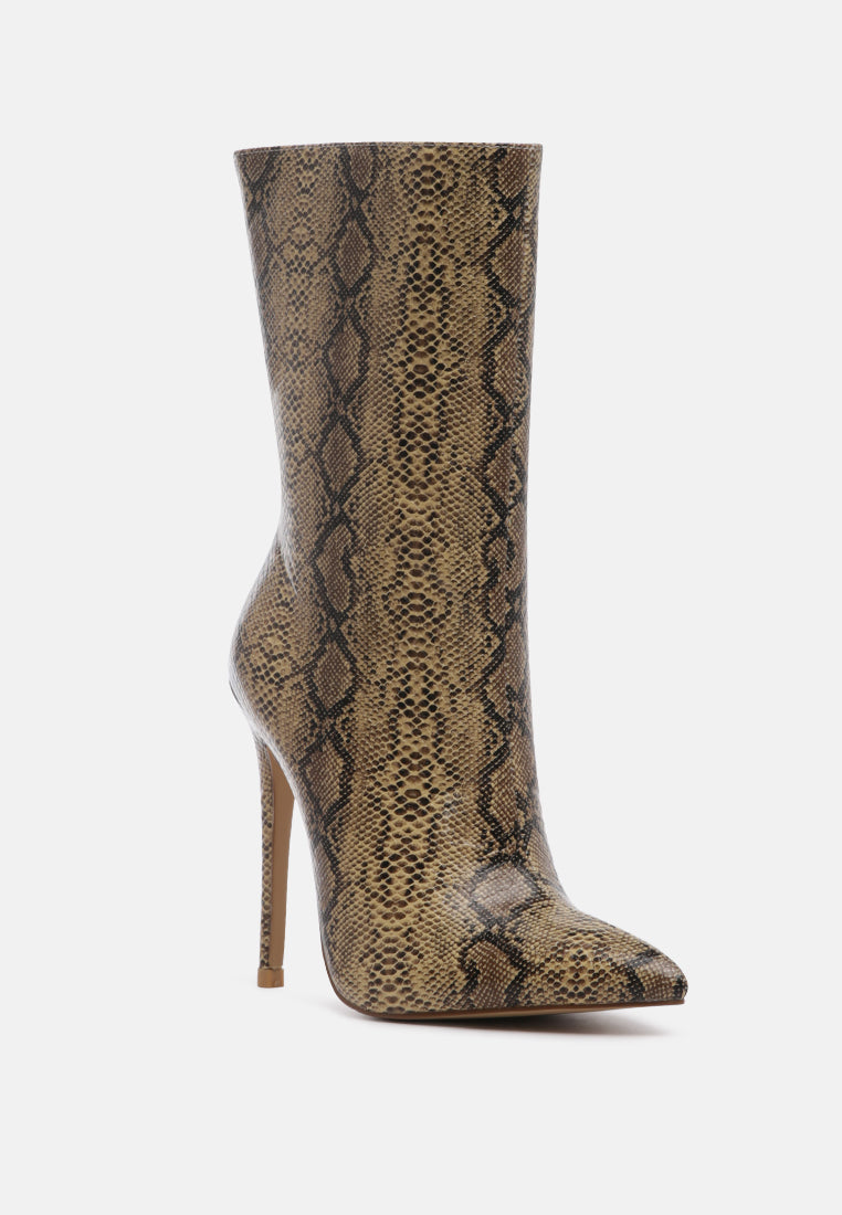 London Rag Micah Pointed Toe Stiletto High Ankle Boots