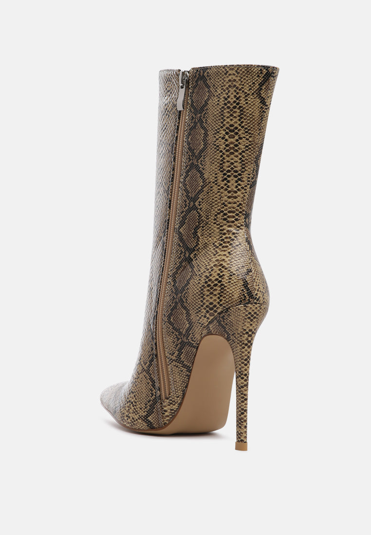 London Rag Micah Pointed Toe Stiletto High Ankle Boots