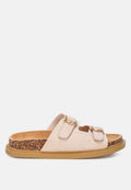 Totem Cork-Textured Slip-On Sandals